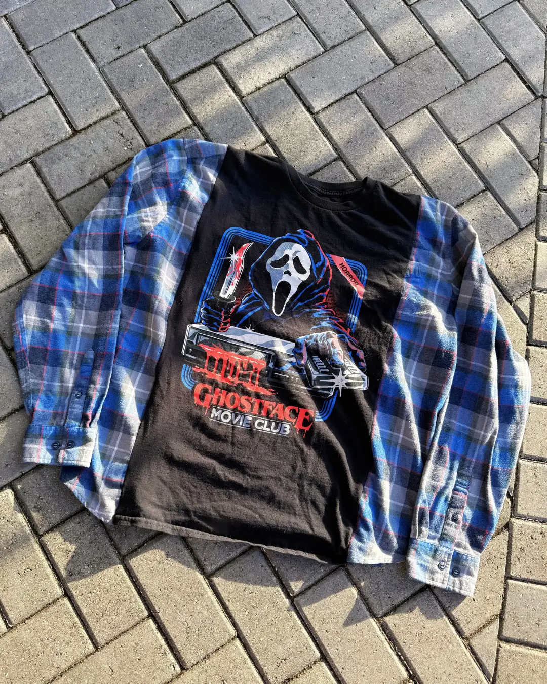 Ghostface Movie Club Flannel Tee detail 1