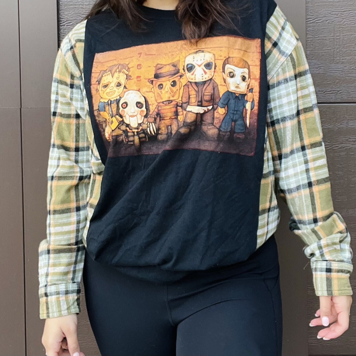 Mini Horror Flannel Tee