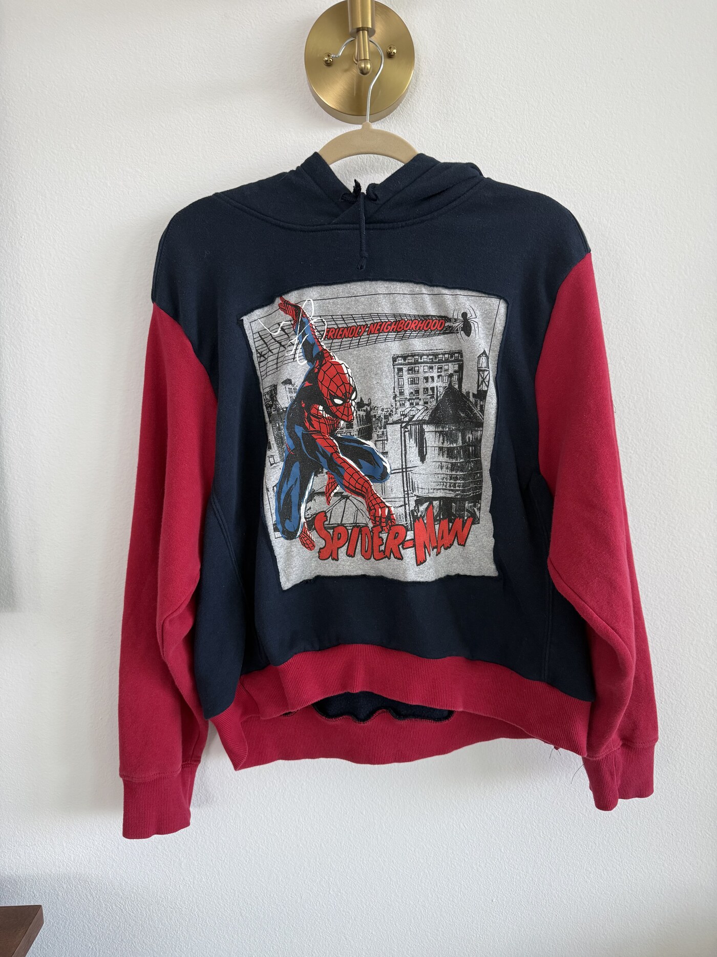 Custom Upcycled Hoodie detail 1