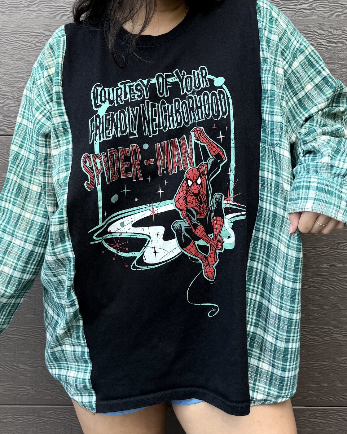 Custom Flannel Tee detail 5